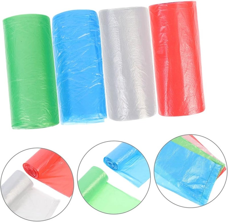 4 لفات أكياس قمامة ثقيلة لفصل الرطب عن الجاف 20 جالون أكياس تنظيف المطبخ - Image 3